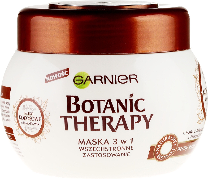 3in1 Haarmaske mit Kokosmilch und Macadamiaöl - Garnier Botanic Therapy — Bild N1