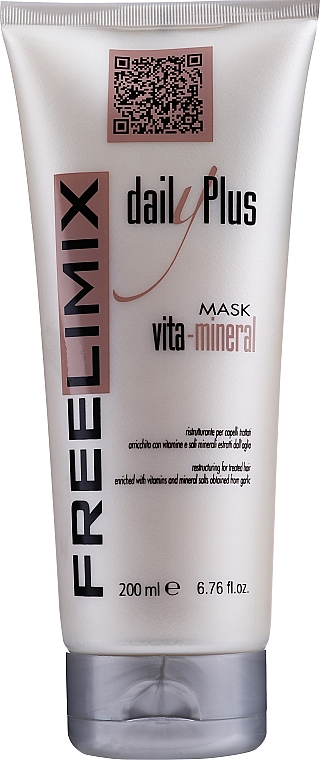 Mineralische Maske für behandeltes Haar mit Vitaminen und Mineralsalzen - Freelimix Daily Plus Vita Mineral Mask — Bild N1