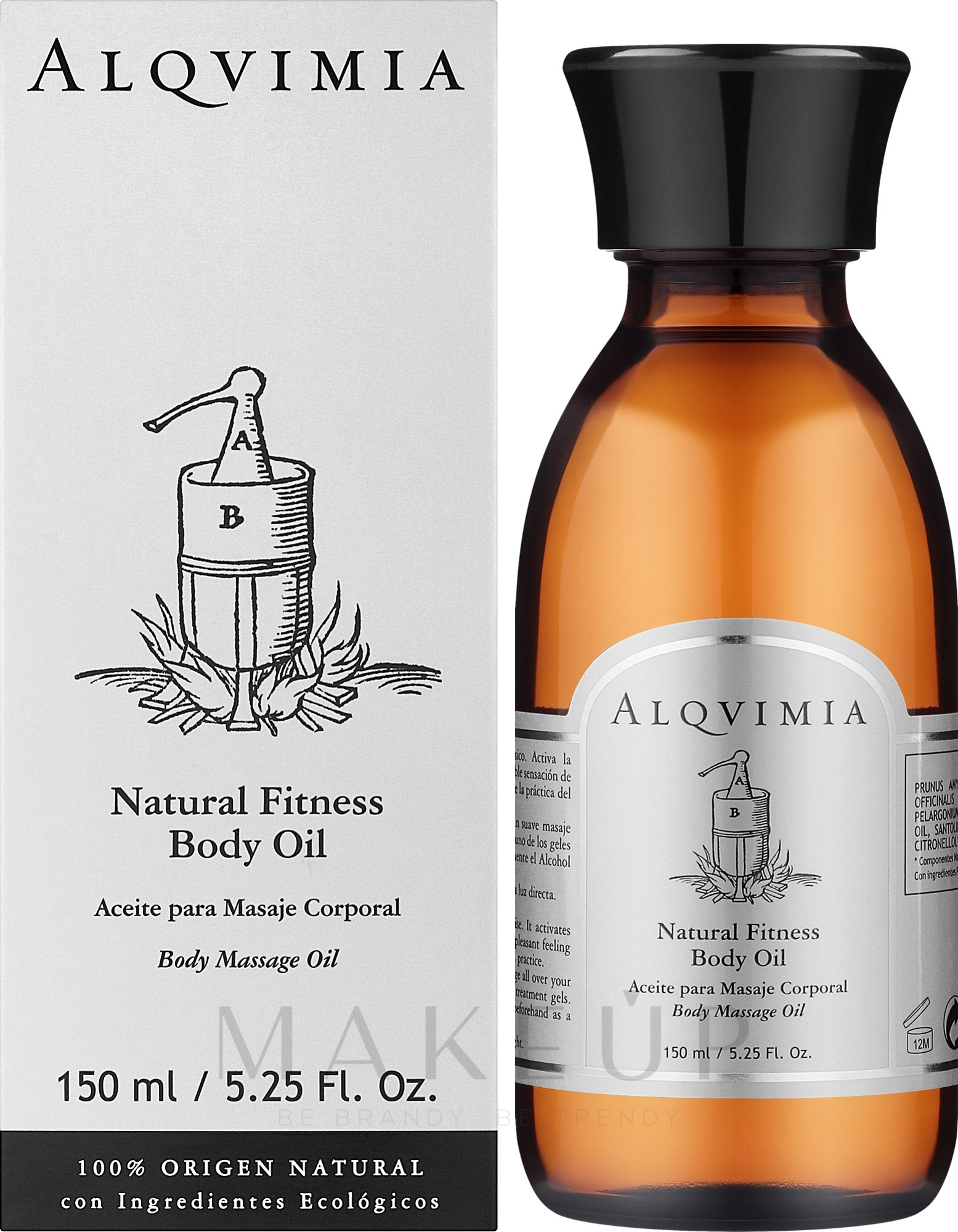 Massageöl für den Sport - Alqvimia Natural Fitness Body Oil — Bild 150 ml