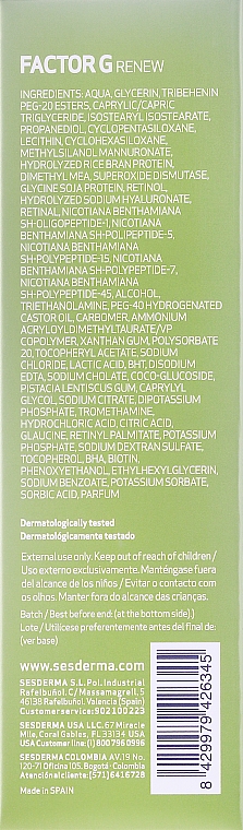 Anti-Aging Creme für Hals, Dekolleté und Gesichtskonturen - SesDerma Laboratories FactorG Renew Oval face & Neck — Bild N3
