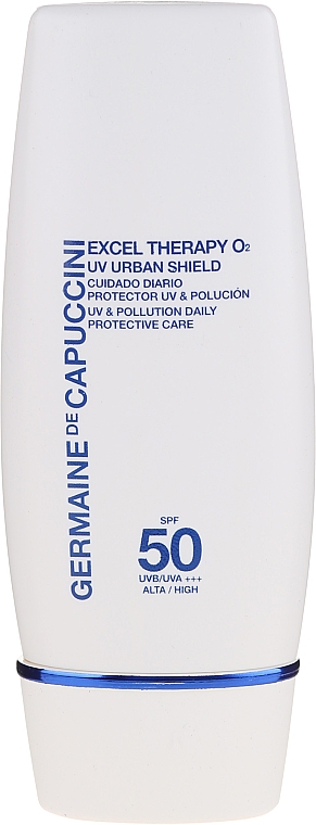 Schützende Gesichtscreme gegen die Auswirkungen von Umweltverschmutzung mit UV-Schutz - Germaine de Capuccini Excel Therapy O2 UV Urban Shield SPF50 — Bild N2