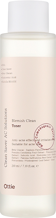 Toner für Problemhaut - Ottie Blemish Clean Toner	 — Bild N1