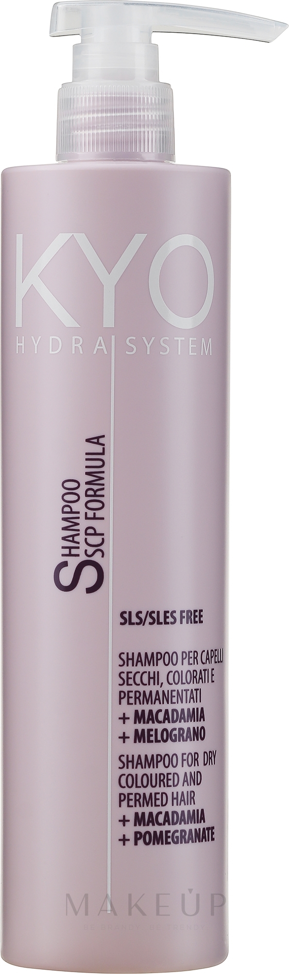 Shampoo für trockenes, coloriertes und dauergewelltes Haar - Kyo Hydra System Shampoo For Dry Coloured And Permed Hair — Bild 500 ml