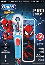 Düfte, Parfümerie und Kosmetik Zahnbürsten-Set - Oral-B Pro Kids Spider-Man (Elektrische Zahnbürste 1 St. + Case) 