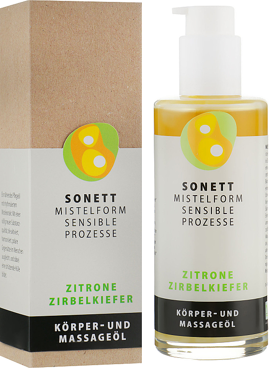 Körper- und Massageöl Zitrone Zirbelkiefer - Sonnet Citrus Massage Oil — Bild N1