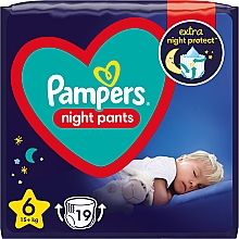 Düfte, Parfümerie und Kosmetik Nachtwindeln Night Pants Größe 6 (15 + kg) 19 St. - Pampers