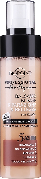 Zwei-Phasen-Conditioner für sprödes und geschädigtes Haar - Biopoint Riparazione&Bellezza Balsamo Bi-Fase — Bild N1