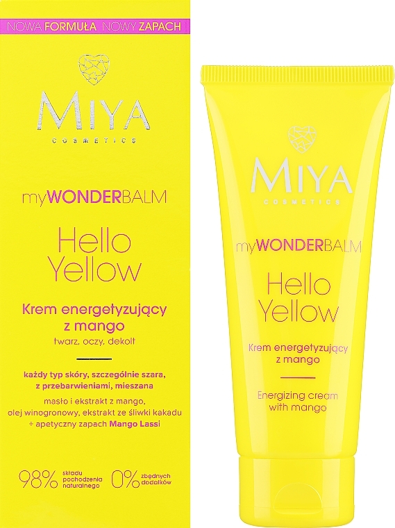 Energiecreme mit Mango - Miya Cosmetics My Wonder Balm Hello Yello — Bild N1