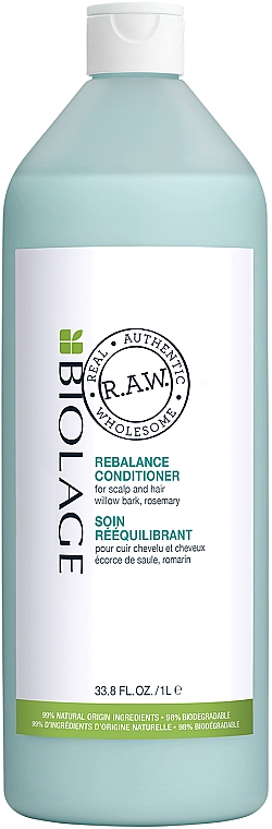 Conditioner für Haar und Kopfhaut mit Weidenrinde und Rosmarin - Biolage R.A.W. Scalp Care Rebalance Conditioner — Bild N3