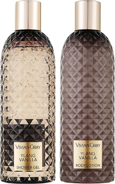 Vivian Grey Ylang & Vanilla - Körperpflegeset (Duschgel 300ml + Körperlotion 300ml)  — Bild N2