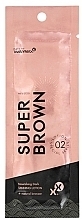 Düfte, Parfümerie und Kosmetik Pflegende Bräunungslotion mit Bronzer - Tannymaxx Super Brown Nourishing Dark Tanning Lotion+Natural Bronzer (Probe) 