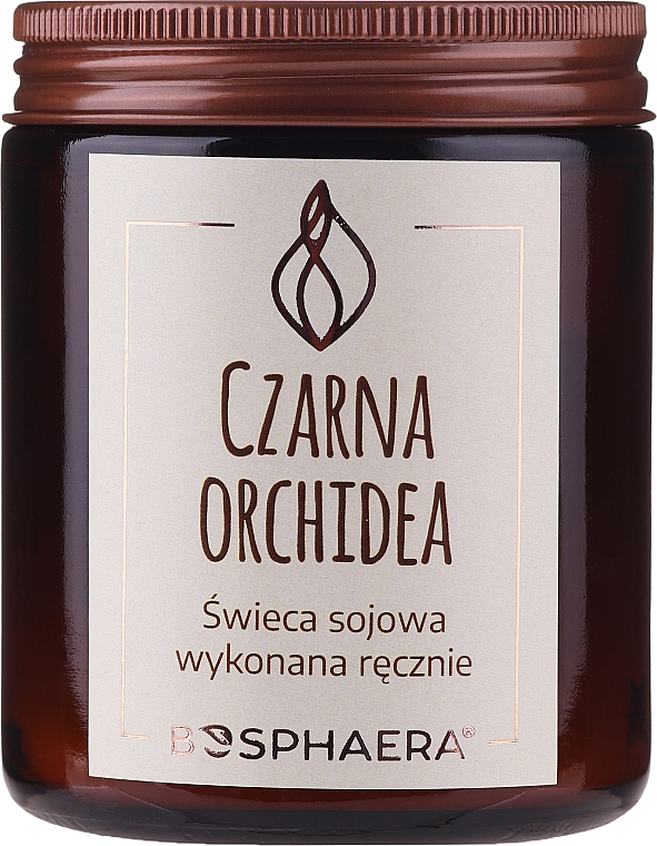 Duftende Soja-Kerze Schwarze Orchidee - Bosphaera Black Orchid Candle — Bild N1
