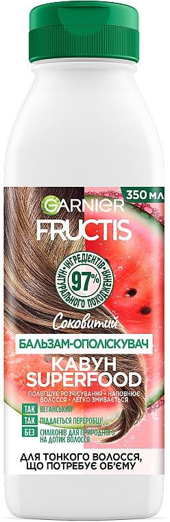 Volumengebender Conditioner für feines Haar Saftige Wassermelone - Garnier Fructis Superfood — Bild N1