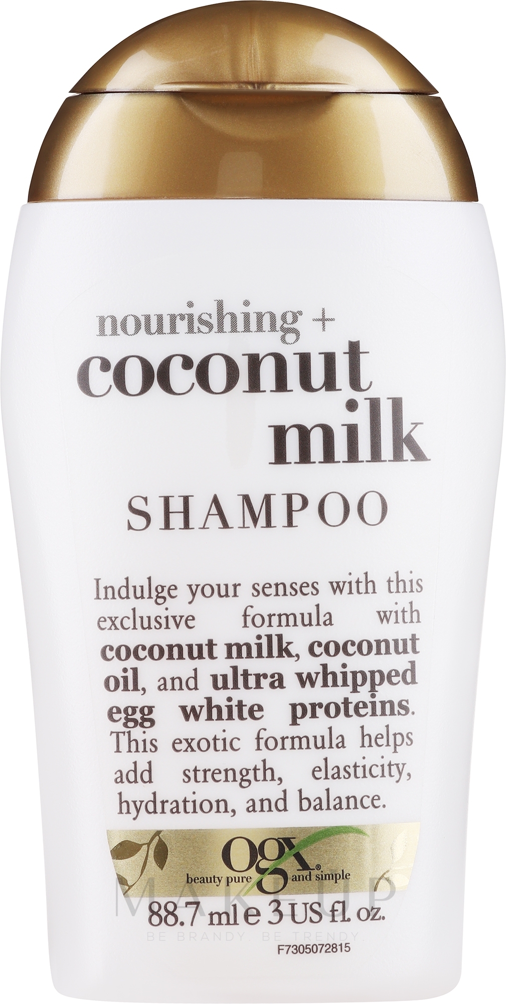 Regenerierendes und feuchtigkeitsspendendes Shampoo mit Kokosmilch, Kokosnussöl und hydrolysiertem Milchprotein - OGX Nourishing Coconut Milk Shampoo — Bild 88.7 ml