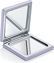 Quadratischer klappbarer Taschenspiegel lila - MAKEUP — Bild N2