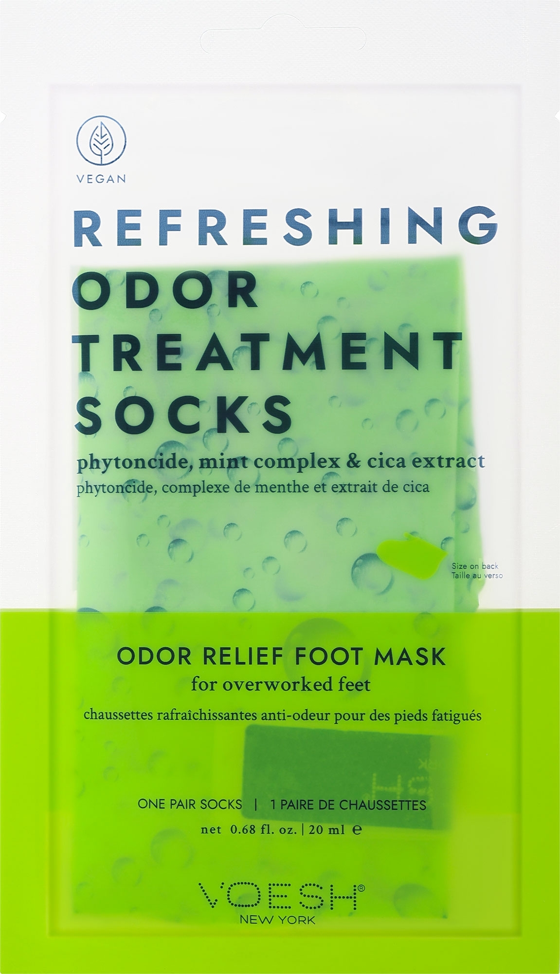 Fußmaske-Socken - Voesh Refreshing Odor Therapy Socks — Bild 20 ml