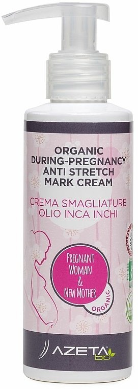 Körpermilch gegen Schwangerschaftsstreifen mit Inca-Inchi - Azeta Bio Organic During-Pregnancy Anti Stretch Mark Cream — Bild N2