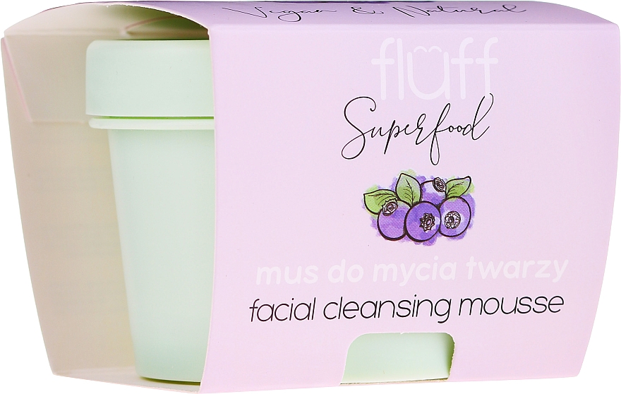 Gesichtsmousse mit wilder Blaubeere - Fluff Facial Cleansing Mousse Wild Blueberry — Bild N1