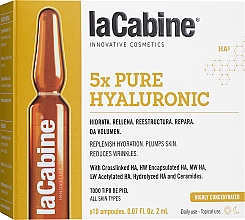 Düfte, Parfümerie und Kosmetik Hyaluron-Ampullen für das Gesicht - La Cabine 5x Hyaluronic Pure Ampoules