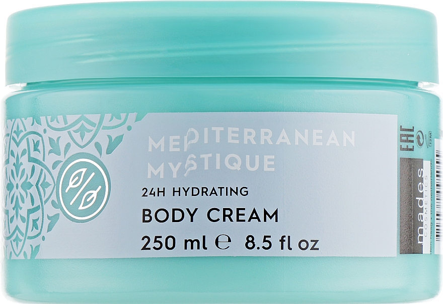 Tonisierende und feuchtigkeitsspendende Körpercreme mit Traubenkern- und Brokkoliöl, Aprikosenbutter und Mittelmeeralgen - MDS Spa&Beauty Mediterranean Mystique Body Cream — Bild N1