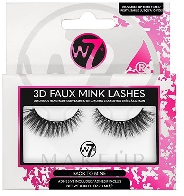 Falsche Wimpern - W7 3D Faux Mink Lashes — Bild Back to Mine