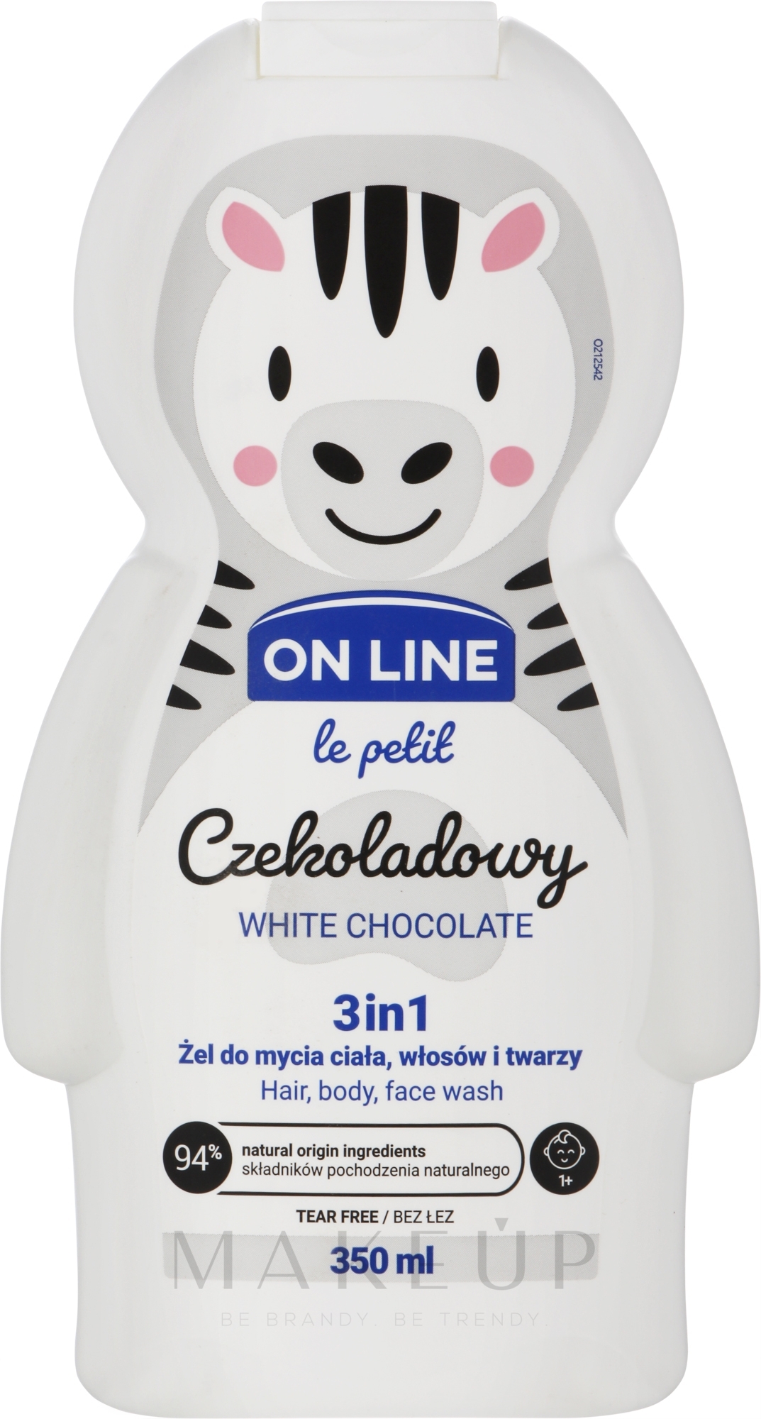 3in1 Duschgel für Körper, Gesicht und Haar mit weißem Schokoladenduft - On Line Le Petit White Chocolate 3 In 1 Hair Body Face Wash — Bild 350 ml