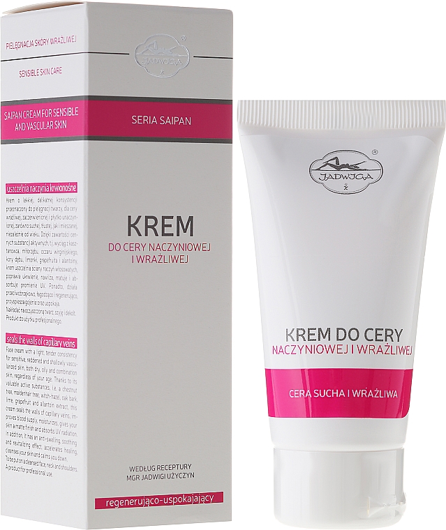Gesichtscreme für empfindliche Haut - Jadwiga Saipan Cream For Sensible And Vascular Skin — Bild N2