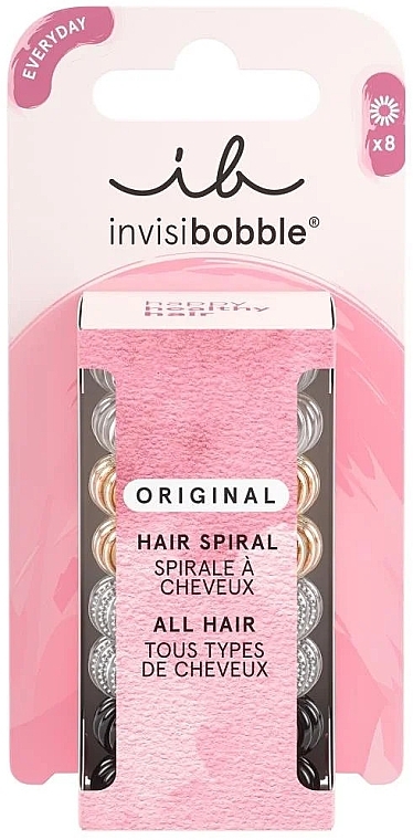 Haargummi-Set 8 St. - Invisibobble Original Clear Black Metallic  — Bild N1