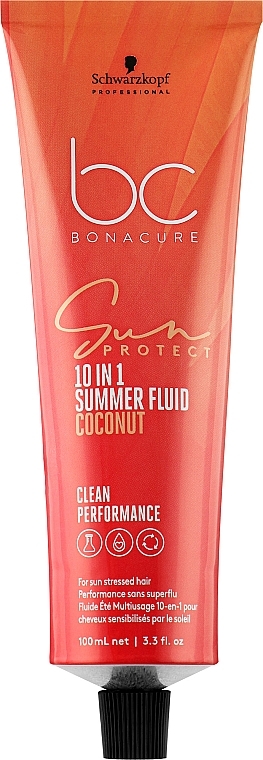 Multifunktionales Haarfluid - Schwarzkopf Professional Bonacure Sun Protect 10-In-1 Summer Fluid Coconut — Bild N1