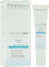 Augenkonturcreme für trockene und dehydrierte Haut mit Hyaluronsäure - Dermedic Hydrain 3 Hialuro Eye Cream — Bild N3