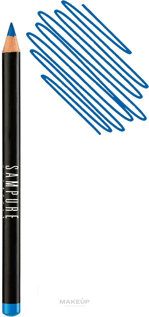 Kajalstift - Sampure Minerals Eyeliner Pencil — Bild Sea Blue