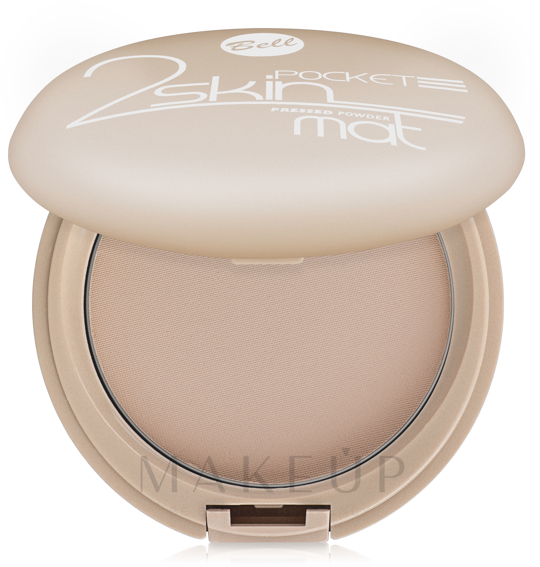 Mattierendes Kompaktpuder - Bell 2 Skin Pocket Pressed Powder Mat — Bild 043 - Beige