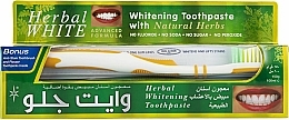 Düfte, Parfümerie und Kosmetik Set - White Glo Herbal White (Zahnpasta 100 ml & Zahnbürste 1 St.)