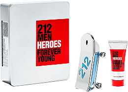Düfte, Parfümerie und Kosmetik Carolina Herrera 212 Men Heroes Forever Young - Duftset (Eau de Toilette 90ml + Duschgel 100ml)