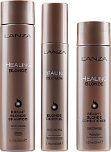 Set - L'anza Healing Blonde Holiday Trio Box 2020 (sh/300ml + cond/250ml + h/cr/150ml) — Bild N2