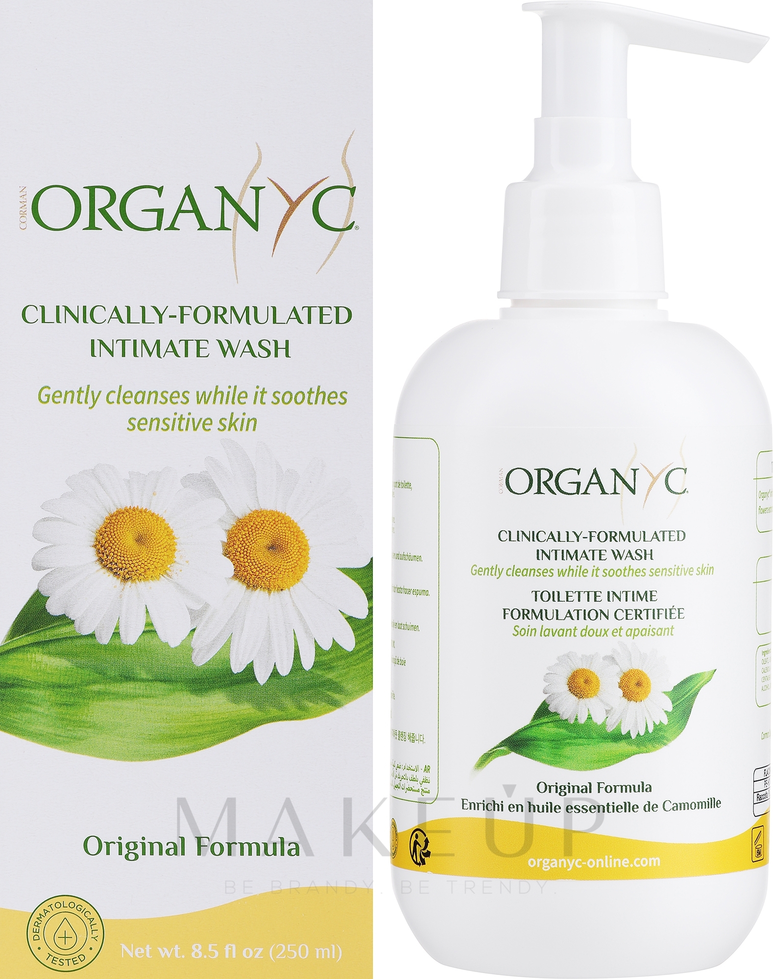 Bio-Flüssigseife für die Intimpflege mit Kamille - Corman Organyc Intimate Wash Gel With Camomile — Bild 250 ml