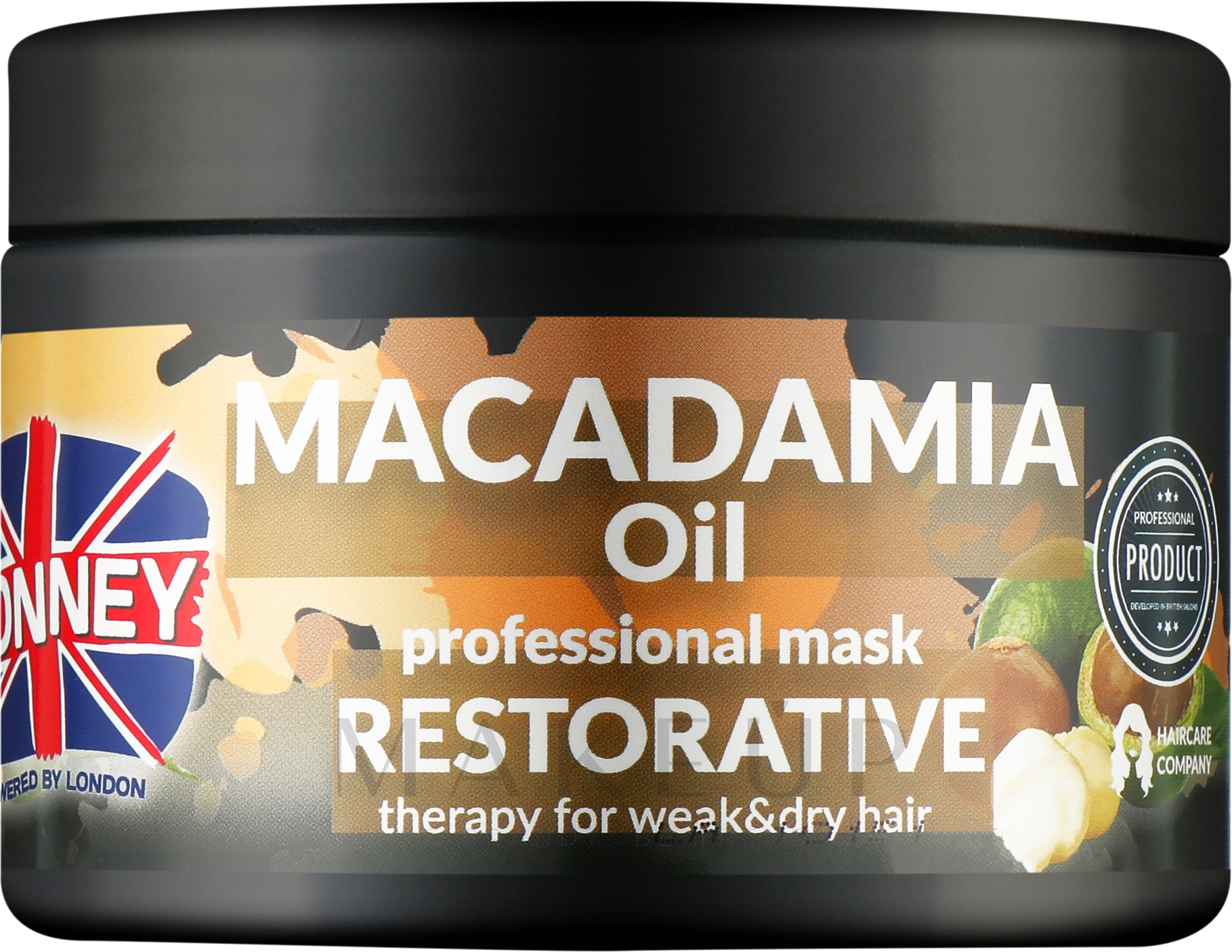 Stärkende Haarmaske mit Macadamia-Öl - Ronney Macadamia Oil Restorative Therapy Mask — Bild 300 ml