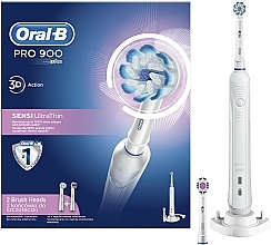Mundpflegeset - Oral-B Pro 900 Sensi UltraThin D16.524.3U (Elektrische Zahnbürste + Ersatzköpfe für elektrische Zahnbürste 2 St. + Zahnbürsten-Ladegerät 1 St.) — Bild N1