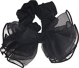 Scrunchie-Haargummi P1028-5, 12 cm d-5,5 cm, schwarz - Akcent — Bild N1