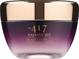 Düfte, Parfümerie und Kosmetik Regenerierende Nachtcreme für das Gesicht - 417 Radiant See Immediate Miracle Beauty Sleeping Cream