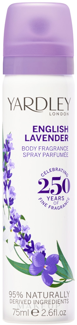 Yardley English Lavender Refreshing Body Spray - Erfrischendes Körperspray  — Bild 75 ml