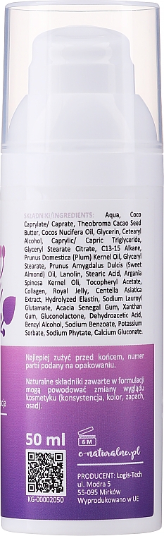 Regenerierende Gesichtscreme mit Samenöl, Kakaobutter und Kollagen - Lynia Plum Cream — Foto N2