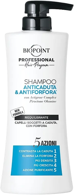 Shampoo gegen Haarausfall und Schuppen für Männer - Biopoint Anticaduta & Antiforfora Shampoo — Bild N1