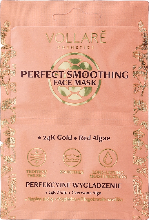 Straffende Gesichtsmaske mit Gold und Algen - Vollare Perfect Smoothing Express Firming Wrinkles Fille — Bild N1