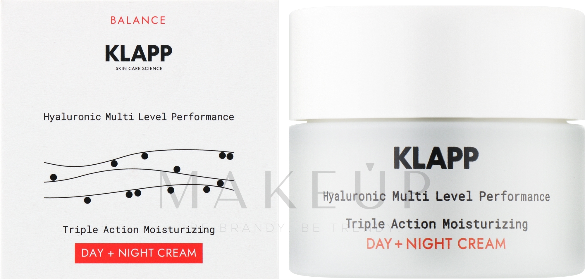 Feuchtigkeitsspendende Tages- und Nachtcreme mit dreifacher Wirkung - Klapp Balance Triple Action Moisturizing Day + Night Cream — Bild 50 ml