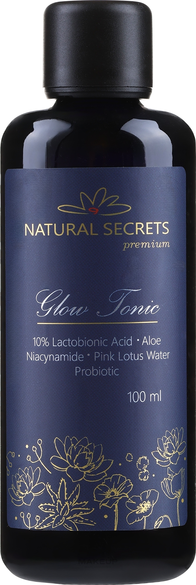 Tonisierende aufhellende Behandlung mit Lactobionsäure für das Gesicht - Natural Secrets Glow Tonic — Bild 100 ml