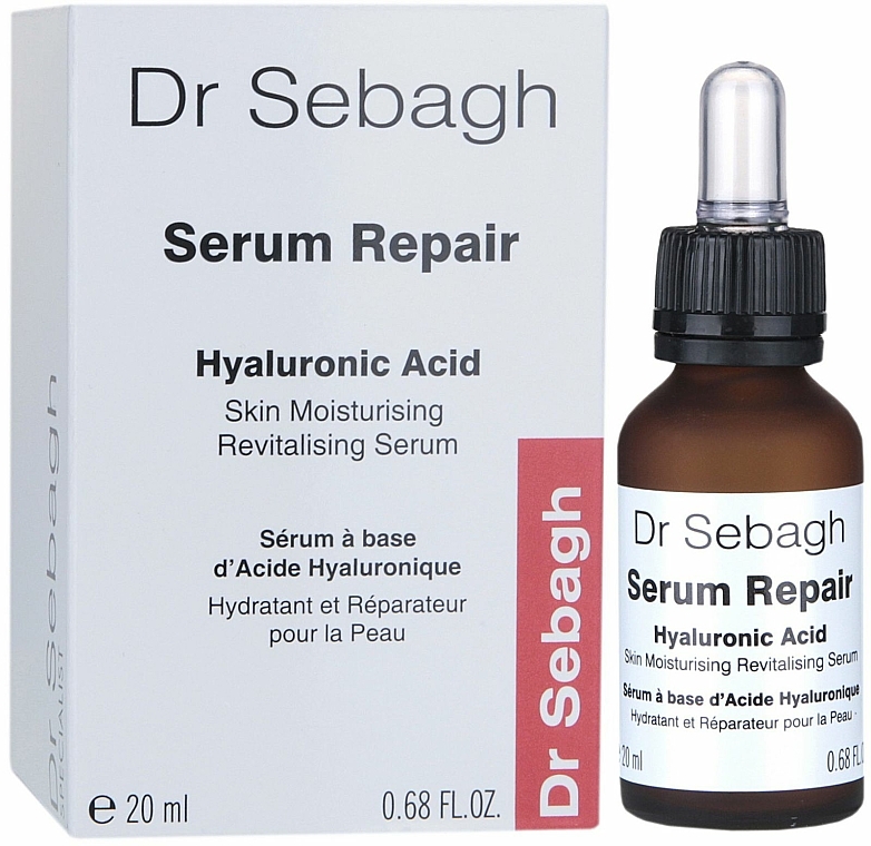 Regenerierendes und feuchtigkeitsspendendes Gesichtsserum mit Palmitoylkollagen und Hyaluronsäure - Dr Sebagh Serum Repair — Bild N1