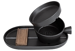 Rasierset - Dovo Shave Ritual Pitch Matt Black Set (Zubehör 4 St.)  — Bild N2