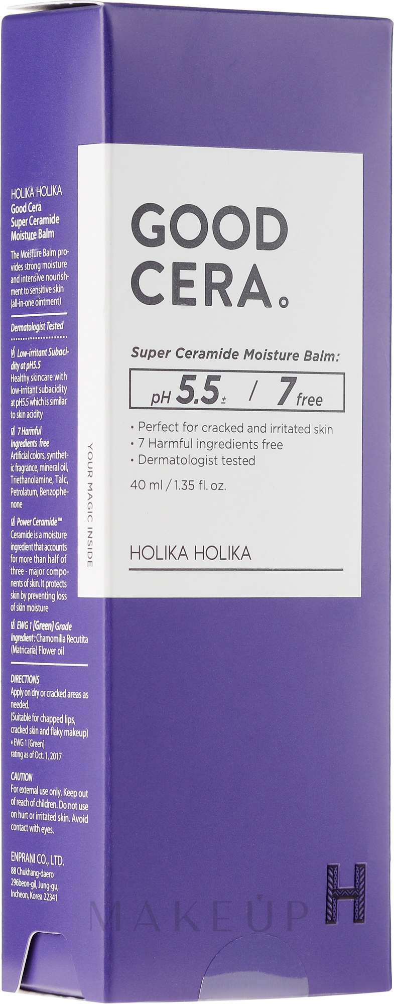 Feuchtigkeitsspendender Gesichtsbalsam für irritierte Haut - Holika Holika Good Cera Super Ceramide Moisture Balm — Bild 40 ml