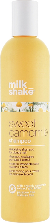 Revitalisierendes Shampoo mit Kamillenextrakt und Honig für blondes Haar - Milk Shake Sweet Camomile Shampoo — Bild N1